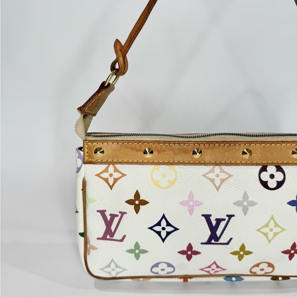 ✨SOLD✨ Vintage Louis Vuitton Murakami Multicolor Pochette - Picture 7 of 16